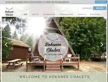 Tablet Screenshot of kokaneechalets.com